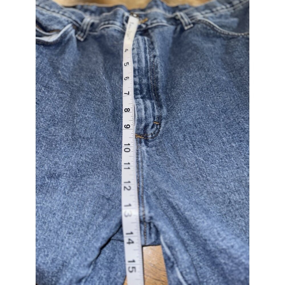Men's Wrangler Hero Originals Shorts Blue Denim 40 Cotton Y2k 5 Pocket Vintage - Picture 5 of 9